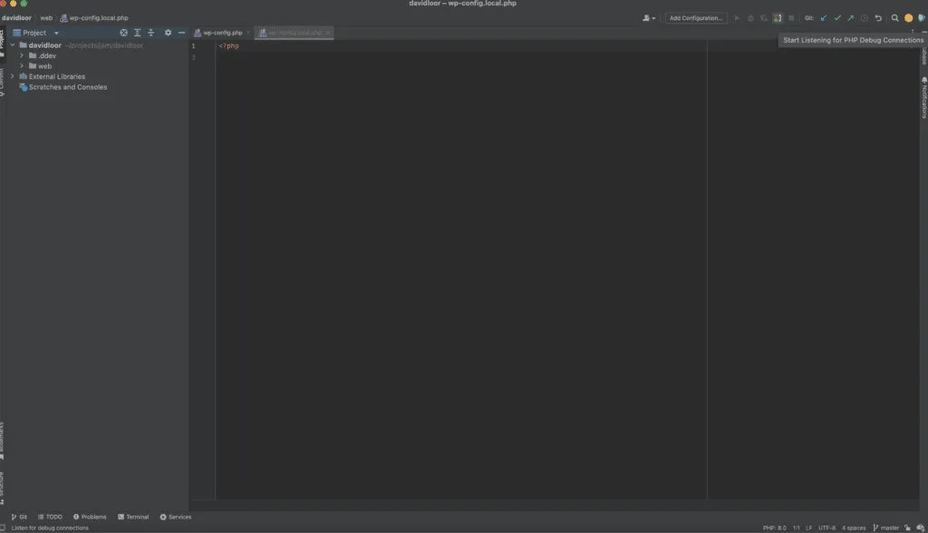 start listening for php debugging connections 1024x588
