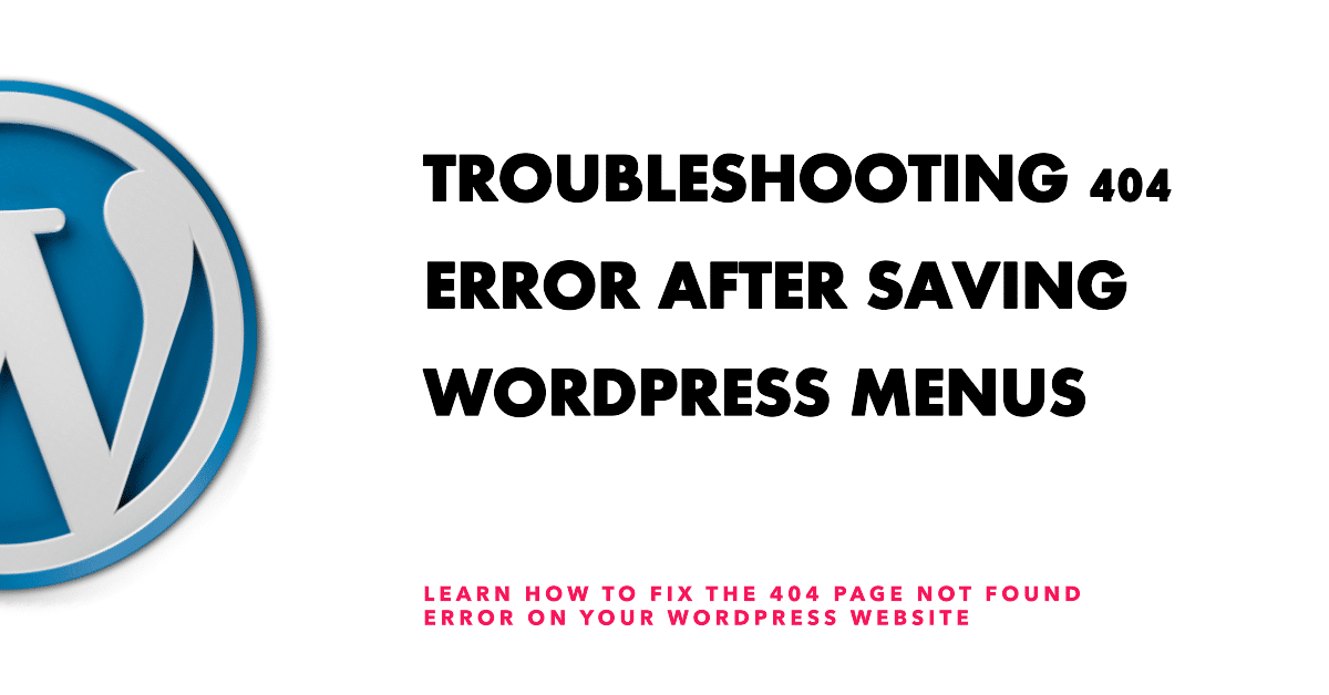 404 error menu